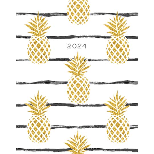 2024 Golden Pineapples Booklet Monthly Planner